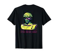 Backprint: Vaporwave Statue Hypnotic Techno Ravewear EDM T-Shirt