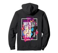 Backprint Vintage Men get sad too Pullover Hoodie