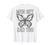Backprint Vintage Men get sad too T-Shirt