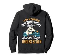 Backprint. We cannot change wind but set the sails Pullover Hoodie