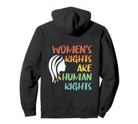Backprint Women's rights are human rights Pullover Hoodie