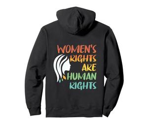 Backprint Women's rights are human rights Pullover Hoodie