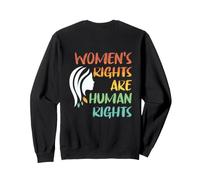 Backprint Women's rights are human rights Sweatshirt