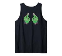 Backprint Zombie Hands Middle Finger Tank Top