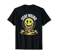 Backprinted Weird People Fun Graphic Funny Stay Weird T-Shirt