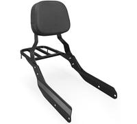 Backrest Sissy Bar Passenger Luggage Rack Pad Fits for Honda VTX 1300/1800 N/R/S Models 2003-2006/2002-2008 N/R/S Gloss Black Finished