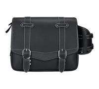 Backrest Tool kit Motorcycle Side Pannier Tool Bag PU Leather 20-Liter Waterproof Luggage Saddlebag for Y&amaha SR400 MT-07