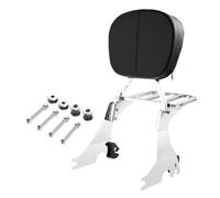 . Backrest With Luggage Rack Compatible For Sportster XL 883 1200 Custom Forty Eight Motorcycles 2004 To 2022 Models(Chrome)