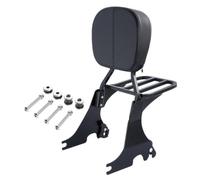 . Backrest With Luggage Rack Compatible For Sportster XL 883 1200 Custom Forty Eight Motorcycles 2004 To 2022 Models(Black)