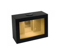 Backrooms Miniature Diorama Display Box with LED Light - Illuminated Liminal Space Night Light, Desktop Décor for Horror Fans, Gamers, Collectors - USB Rechargeable Yellow Hallway Aesthetic (1pc)