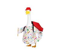Backs to School Porch G-oose Outfits, 20X6CM Funny Porch G-oose Summer Outfits Halloween Set, Cute Classroom G-ooses Clothes Compatible with 23 Inch Statue Kit, Colorful Porches G-ooses Statue Clothes