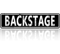 Backstage Sign Novelty Backstage Decor Backstage Street Sign Wall Art Decor For Home Farmhouse Bar Cafe Man Cave 40x10 Cm
