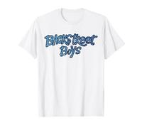 Backstreet Boys - Denim Logo On White T-Shirt