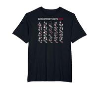Backstreet Boys DNA Red Steps T-Shirt, Men's Big and Tall, Black, 6X Tall