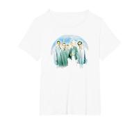 Backstreet Boys - Larger Than Life Water Color T-Shirt, Women's Plus, White, 4X