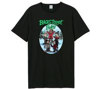Backstreet Boys Men's Cartoon Christmas T-Shirt in Black | Size: XS Backstreet Boys Black XS