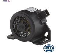 HELLA Back-up Alarm BM20 - 90dB(A) - Loud Tone - Housing Colour: Black - Bolted - Plug: AMP - Quantity: 1 - 3SL 009 148-001