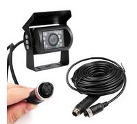 Backup Camera Camecho IR Night Vision Waterproof Reversing Camera + 10M 4 Pins Cable Kit for Car Bus Truck Caravan Camper 12V 24V Parking Assistance