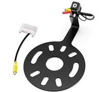 Backup Camera Compatible with Jeep Wrangler JK 2007-2018 Spare Tire Adjustable Mount Reverse Parking Aftermarket Camera with Radio Input RCA Harness AV Cable