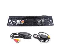 Backup Camera Dynamic Trajectory European License Plate Frame Rear View Camera System With Night Vision LED Lights(Wireless)