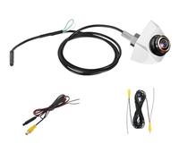 Backup Camera Fish Eyes Gold Rear View Camera AHD Or CVBS 1080P Full HD 170° Wide Angle Night For Vision Reversing Camera(White-CVBS-CCD)