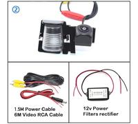 Backup Camera For Jeep For Wrangler JK 2007 2008 2009 2010 2011 2012 2013-2018 Car Rear View Reverse Camera Fisheye Lens Night Vision Waterproof Back Up Camera Parking Camera(Rectifier,A.Dynamic traje