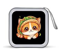 Backwards is Taco Cat CD Case Holder Portable 40 Capacity DVD Wallet Storage Organizer for Car Travel