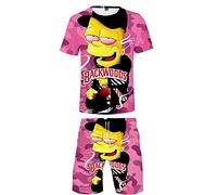 Backwoods shirt and shorts sets Casual Backwoods Tshirt and Pants Tracksuits Beach Pants Swim Trunks Suit for men, D, XL