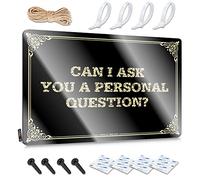 Backyard Accessories Inappropriate Farmhouse Signs - Can I Ask You A Personal Question? Rustic Wall Art Accessory Easy Hang For Man Cave Bar(20X30CM)