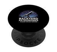 Backyard Astronomer Clear Skies Telescope PopSockets Adhesive PopGrip