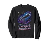 Backyard Astronomer Telescope Stargazing Tee Sweatshirt