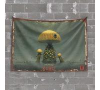 Backyard Bar Decor Kubo and The Two Strings: A Whimsical Adventure Tapestry Bedroom Wall Decor Above Bed Tapestries for Bedroo(75X100CM)