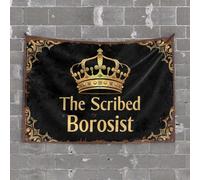 Backyard Bar Decor The Scribed Borosist: Crowned Legacy Tapestry Man CABE Decor Funny Kitchen Decor(100X150CM)