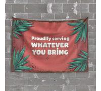 Backyard Bar Decor Welcome to Our Tropical Paradise: Whatever You Bring, We Serve It Tapestry Man Cave Decor and Accessories Man Cave Rules(75X100CM)