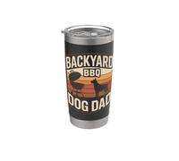 Backyard BBQ Dog Dad Stainless Steel Insulated Tumbler