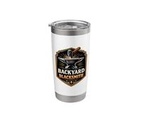 Backyard Blacksmith Amateur Metalsmith Blacksmithing Quote Stainless Steel Insulated Tumbler