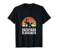 Backyard Blacksmith Anvil Hammer Forge Metalwork T-Shirt