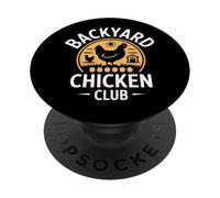 Backyard Chicken Club Fresh Eggs Daily Farm Living Chicken PopSockets Adhesive PopGrip