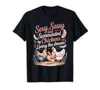 Backyard Chicken Farmer Girl Agriculture Farming T-Shirt