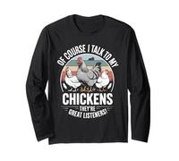 Backyard Chicken Farmer Quote for Farming Fans Long Sleeve T-Shirt