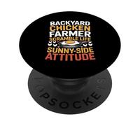 Backyard Chicken Farmer Scrambled Life Sunny Attitude PopSockets Adhesive PopGrip