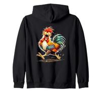 Backyard Chicken Owner - funny running crazy rooster Zip Hoodie