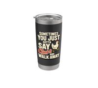 Backyard Chicken Sarcasm Cluck It Humor Stainless Steel Insulated Tumbler