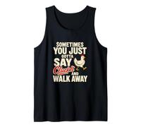 Backyard Chicken Sarcasm Cluck It Humor Tank Top