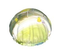 BackYard Chickens print Bath cap Large bath cap Fit for all lengths of hair Protects hair bath cap Reusable