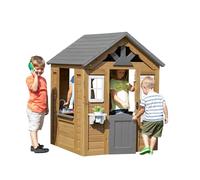 Backyard Discovery Maple Leaf 100% Cedar Wood | Outdoor Garden Children's Playhouse with Play Kitchen, Snack Bar Window, and Half Door