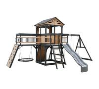 Backyard Discovery Timber Crossing Cedar Climbing Frame | 2.4m Slide