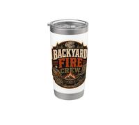 Backyard Fire Crew Firepit Night Stainless Steel Insulated Tumbler