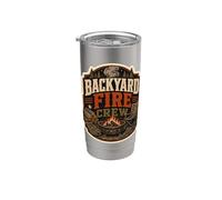 Backyard Fire Crew Firepit Night Stainless Steel Insulated Tumbler