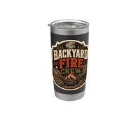 Backyard Fire Crew Firepit Night Stainless Steel Insulated Tumbler